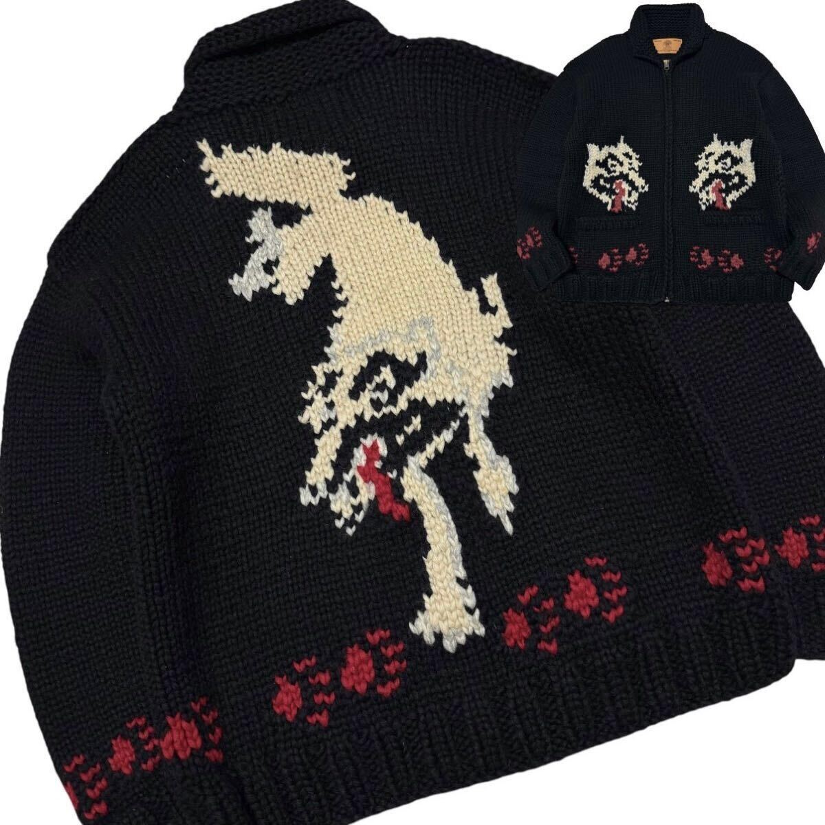 Yahoo!オークション -「カウチンセーター 黒」(ニット、セーター Yahoo!オークション -「カウチンセーター 黒」(ニット、セーター