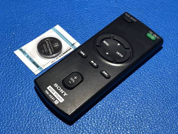 送料無料 中古 美品 SONY アクティブスピーカー リモコン RM-AS41 「SRS-GV20IP」 除菌 清掃済 安心の保証有 (管理No 18-225)