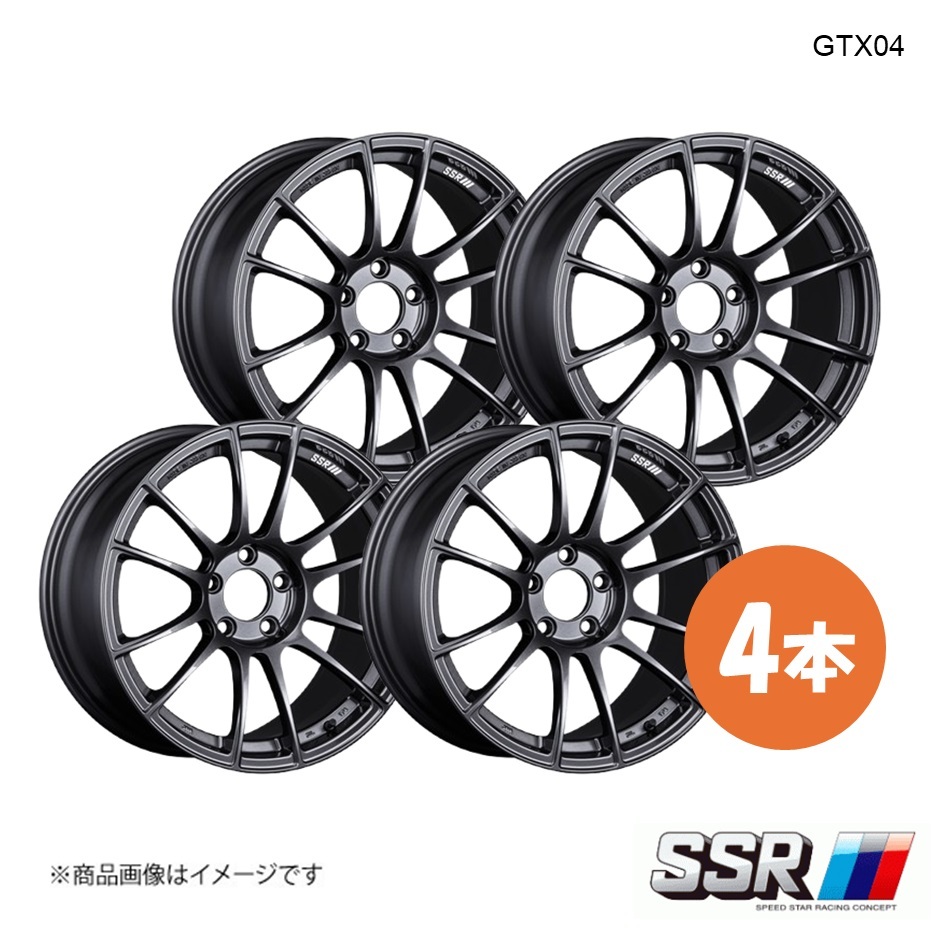 SSR GTX04 ホイール 4本 WRX S4 VAG 2.0 GT-S EyeSight【17×8.0J 5-114.3 INSET45 ダークガンメタ】 117,374円