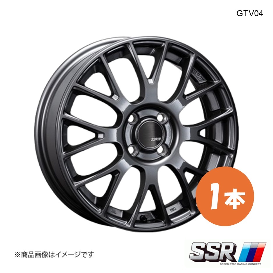 SSR GTV04 ホイール 1本 スイフト ZD53S ハイブリッド/RS【16×6.0J 4-100 INSET42 メタリックグレー】