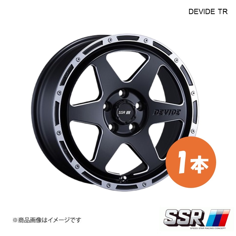 SSR DEVIDE TR-6 ホイール 1本 HS ANF10 250h【17×7.0J 5-114.3 INSET32 フラットブラックポリッシュ】