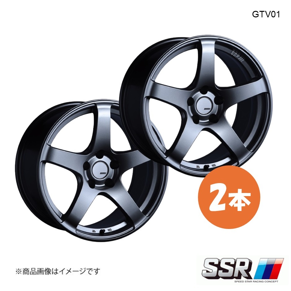 SSR GTV01 ホイール 2本 ノート オーラ FE13 NISMO【17×7.0J 4-100 INSET42 グラファイトガンメタ】