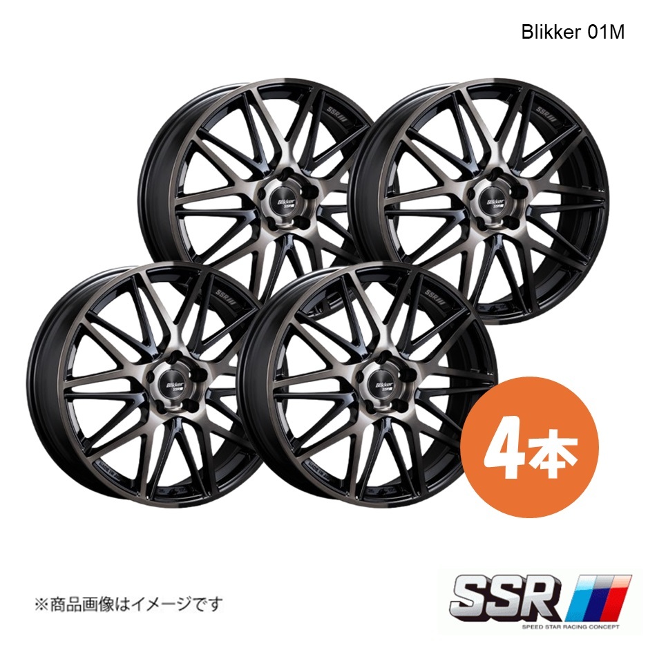 SSR Blikker 01M ホイール 4本 ヴェゼル RU3 ハイブリッドZ 2WD【19×8.0J 5-114.3 INSET45 ブラックブロンズ】