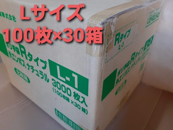 ■新品&未開封品■ポリ手袋【L】ポリグローブ ビニール手袋 ポリエチレン手袋 合計3000枚