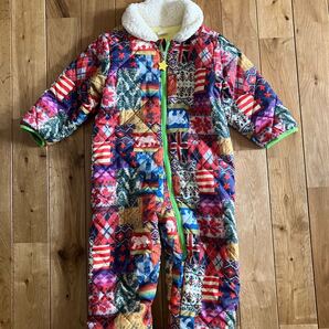 中古 男の子 女の子 ベビー ジャンプスーツ 雪遊び 95センチ