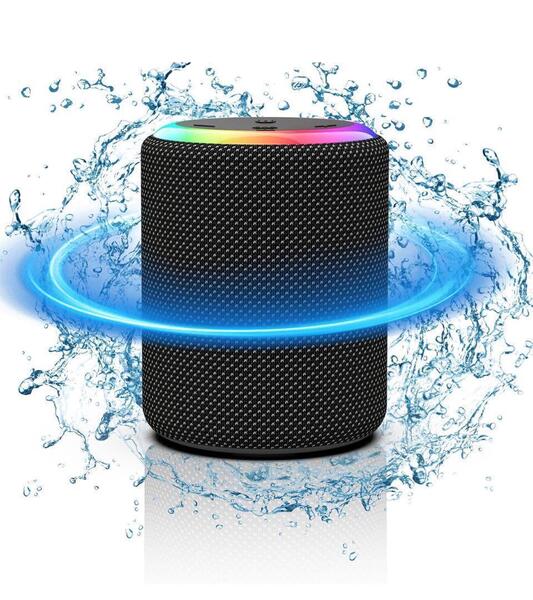 Bluetooth スピーカー 防水IPX7 LEDライト付 Type-C充電