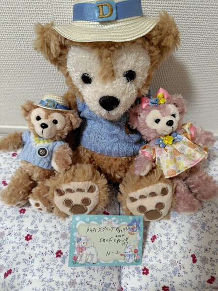 美品 ディズニーシー スプリングヴォヤッジ ダッフィー シェリーメイ ぬいぐるみSS ぬいぐるみバッジ ダッフィー限定