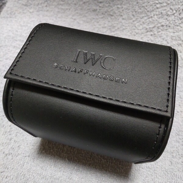 IWC 正規 時計 収納 黒 BK ブラック 系 携帯 ソフト ケース 保護 持運び 便利 保存 BOX 純正 トラベル ボックス 08 送料込み