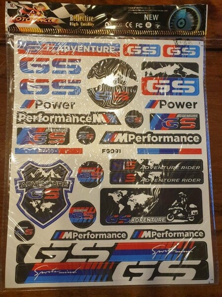 【送料無料】防水反射 ステッカー/BMW/パフォーマンス/バイク/車/ストリート