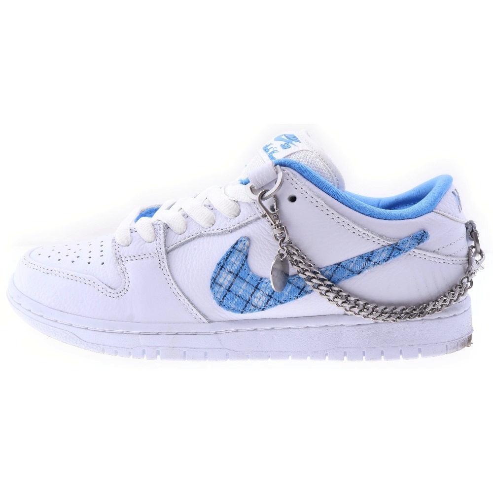 ナイキエスビー Nicole Hause DUNK LOW PRO ニコール ハウゼ ダンク プロ ローカットスニーカー ホワイト/ブルー US8.5/26.5cm FZ8802-100