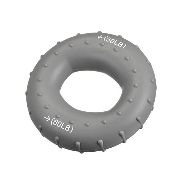 ハンドグリップ 增器 シリコン製 グレー スクイーザグリッパー 筋力トレーニング器具用 50-60 Lbs ワークアウト 手の前腕のエクササイズ