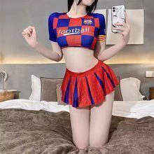 コスプレ サッカー チアガール セクシー ユニフォーム スカート 赤