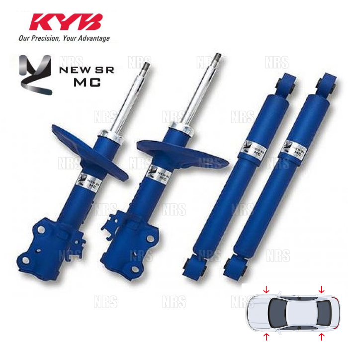 KYB カヤバ NEW SR MC ニューエスアールMC (前後セット) エルグランド E52/TE52 QR25DE 10/8~13/6 2WD車 (MC-54422121