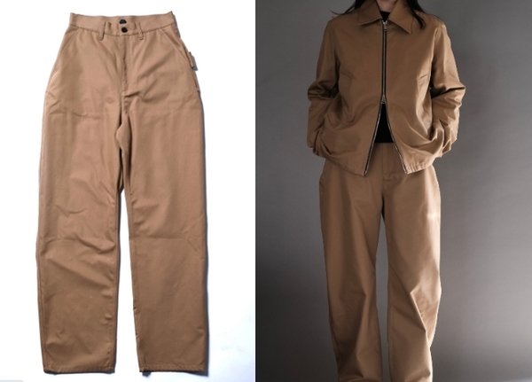 新品 OUAT オーユーエーティー CAMEL WORK PANTS o008511pt イタリア ビンテージツイル キャメル ワークパンツ チノパン チノパンツ 3 TY