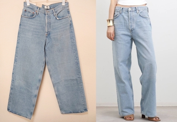 新品 アパルトモン購入 AGOLDE エーゴールドイー 24ss LOW SLUNG BAGGY DENIM ロースラング バギーデニム パンツ サイズ26 TY