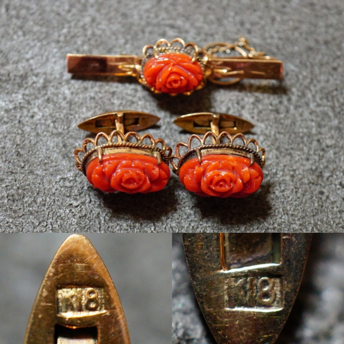 Yahoo!オークション -「k18刻印」(カフス) (メンズアクセサリー Yahoo!オークション -「k18刻印」(カフス) (メンズアクセサリー