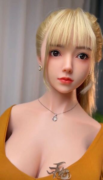 限定レアモデル リアルドールヘッド 等身大 軟性シリコン製 髪毛、睫毛はモヘア植毛 職人メイク済み M16ボルト