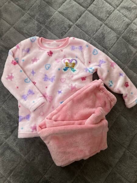 わんだふるプリキュア パジャマ もこもこ フリース キッズ110