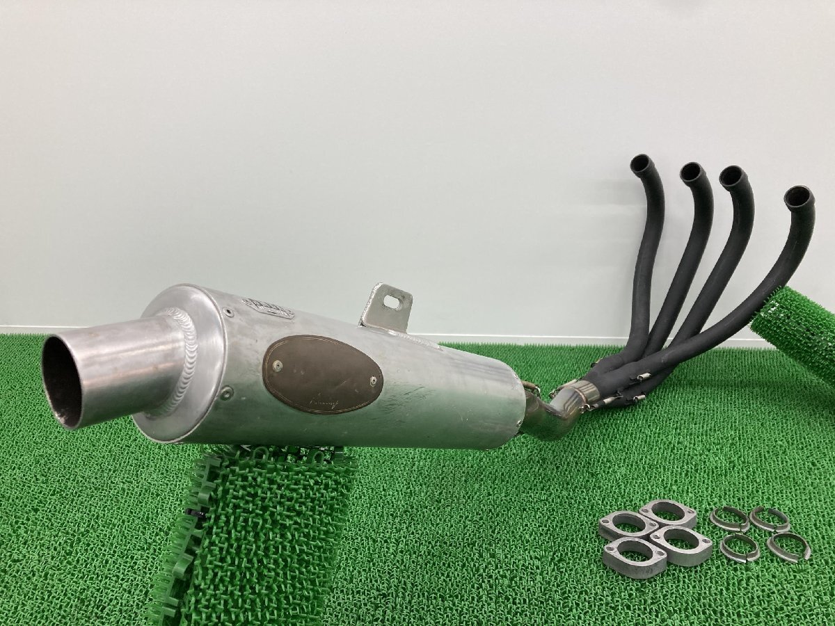  месяц дерево рейсинг производства GPZ400F muffler неоригинальный б/у мотоцикл детали ZX400A TSUKIGI aluminium stain are-te Dexter voru Tec s