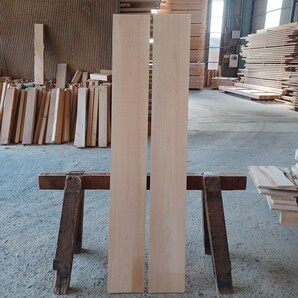 B-1823【158×20.5×2cm】国産ひのき 板 2枚セット 看板 棚板 テーブル 一枚板 無垢材 桧 檜 DIY