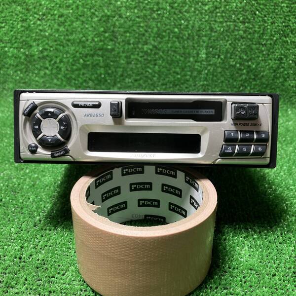【171】ミツビシ アゼスト ARB2650 カセットデッキ ハーネス付 現状品