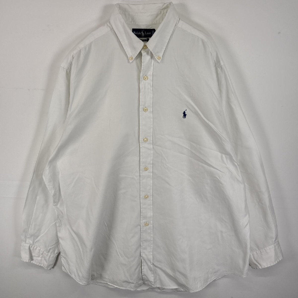 古着 ラルフローレン RALPH LAUREN 長袖シャツ ボタンダウンシャツ 