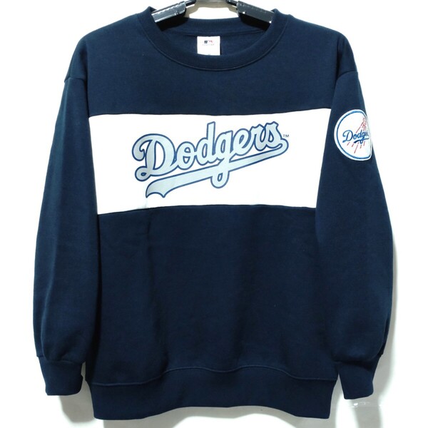 特価/未使用【サイズ=M(レディス)】MLB/Dodgers/メジャーリーグベースボール/ドジャース/婦人/裏起毛/スウェット/トレーナー/胸囲=86~94cm