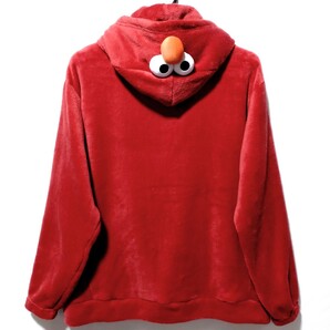 特価/未使用【サイズ=LL(レディス)】SESAME STREET/ELMO/セサミストリート/エルモ/フリース/ジップ/パーカ/胸囲=93~101cm
