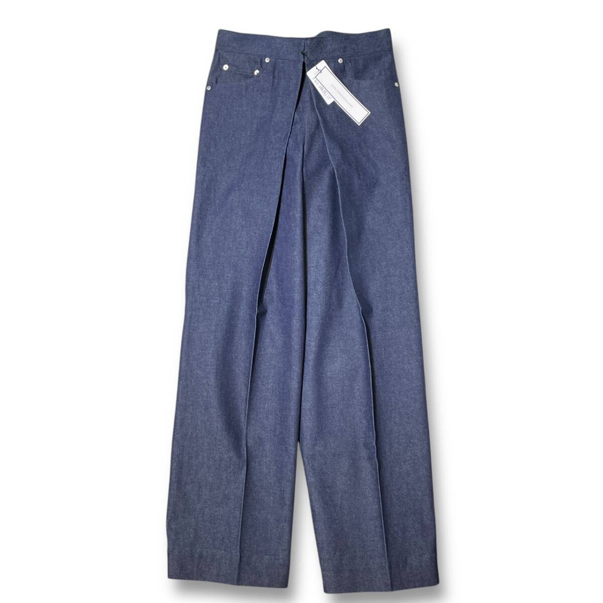 JOHN LAWRENCE SULLIVAN Rigid denim wide pants ジーンズ サイズ36 インディゴブルー ジョンローレンスサリバン 店舗受取可