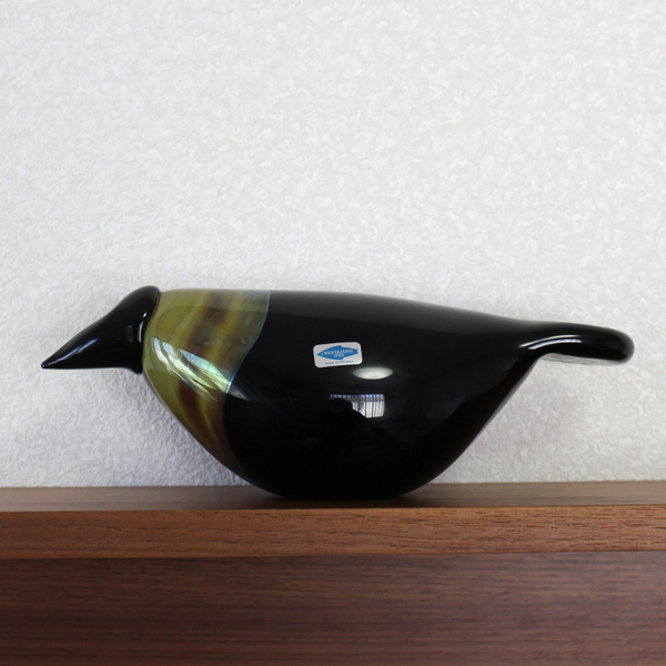 【貴重】Oiva Toikka オイバトイッカ Crow 1982年 ヴィンテージバード Nuutajarvi ヌータヤルヴィ birds by toikka バードバイトイッカ