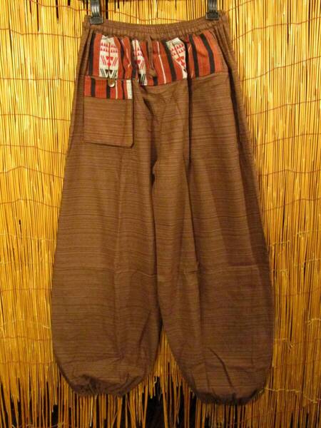 【SALE】⑨新品*男女兼用*コットン素材*ナガ族*ふんわり*アラジンパンツ