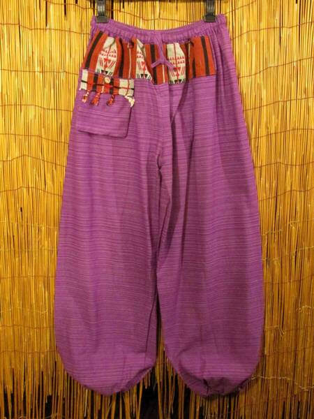 【SALE】⑪新品*男女兼用*コットン素材*ナガ族*ふんわり*アラジンパンツ