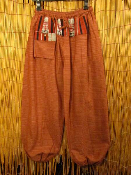 【SALE】⑫新品*男女兼用*コットン素材*ナガ族*ふんわり*アラジンパンツ