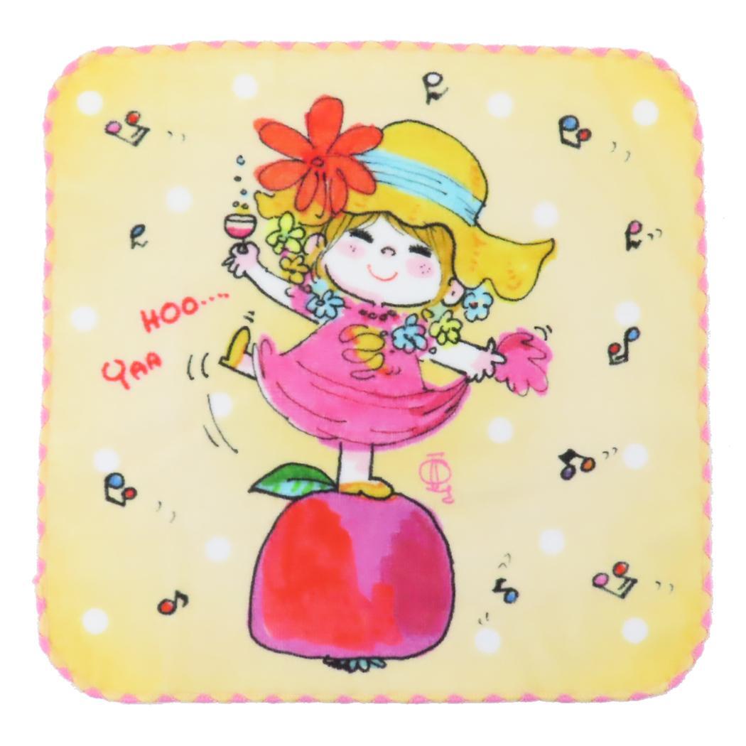 当時物！ 水森亜土 ハンカチ（未使用品）版権シーツ付き 2枚セット 当時物！ 水森亜土 ハンカチ（未使用品）版権シーツ付き 2枚