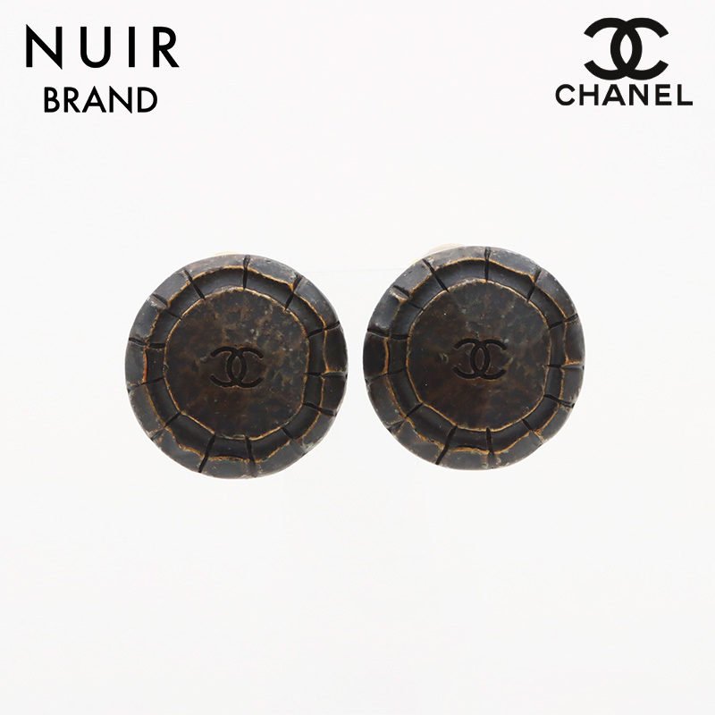 シャネル CHANEL イヤリング 98A ココマーク ラウンド ブラック