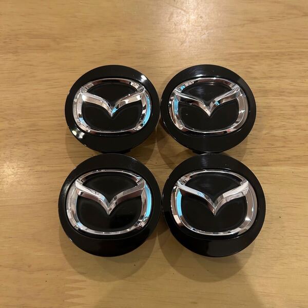 M176 マツダ 純正 センターキャップ 4個 外径57mm 黒 ブラック