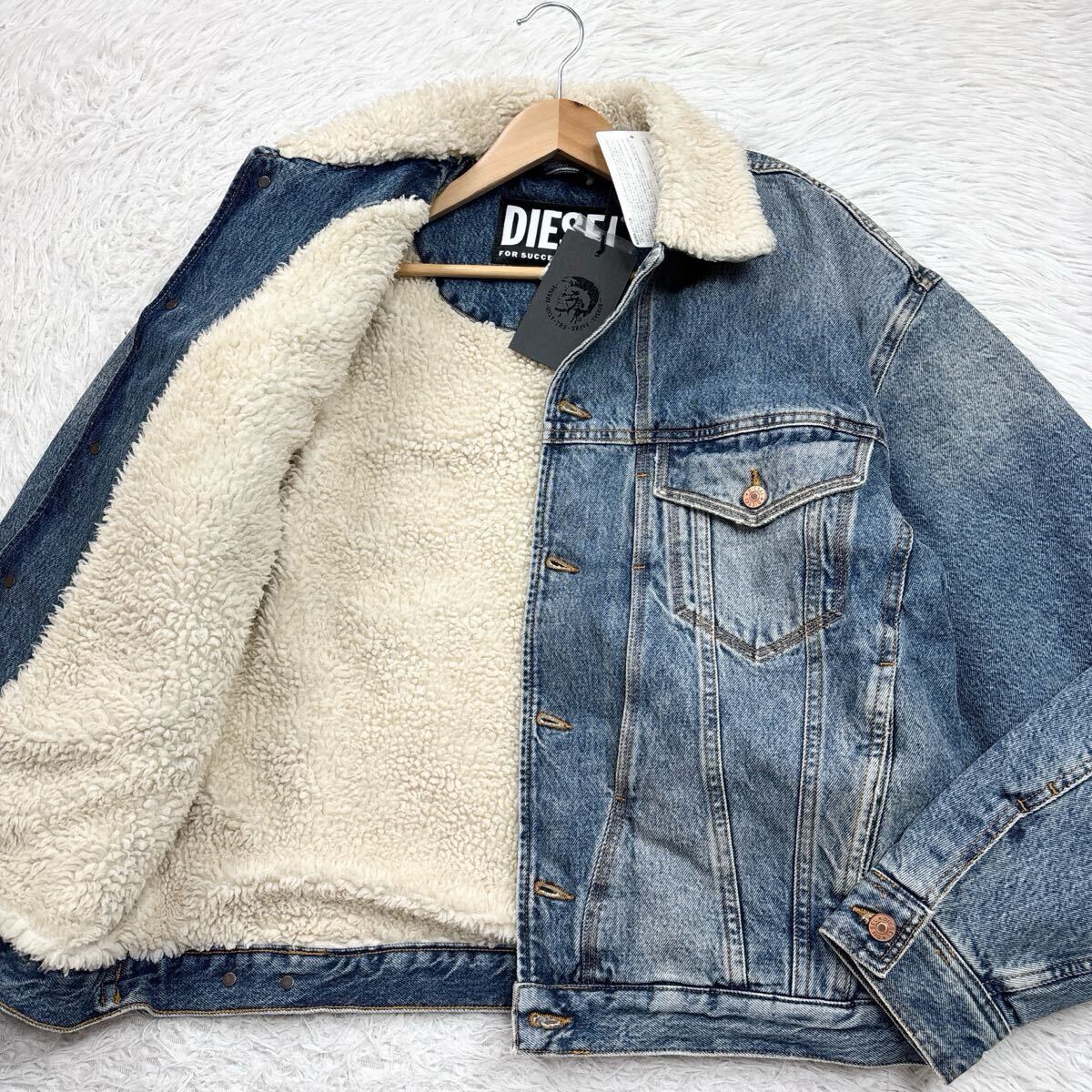 DIESEL ディーゼル デニムジャケット ボア付き Gジャン アウター