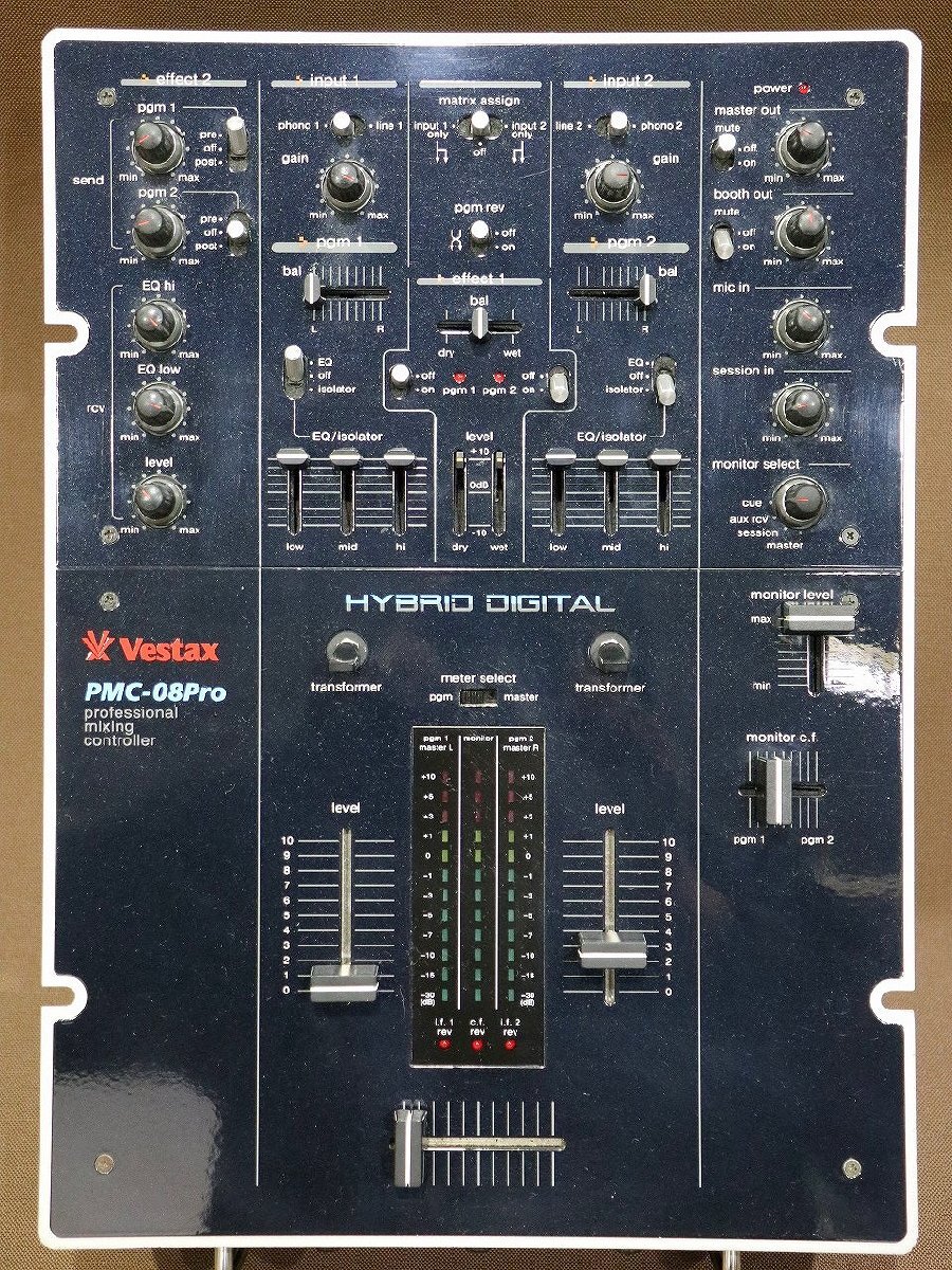 Yahoo!オークション -「vestax pmc 08」(DJミキサー) (DJ機器)の Yahoo!オークション -「vestax pmc 08」(DJミキサー) (DJ機器)の