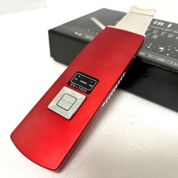 送料無料 美品 ピーラー ピーリング 4in1 AQUA FUTURE SKIN スーパーソニック EV-1000 レッド