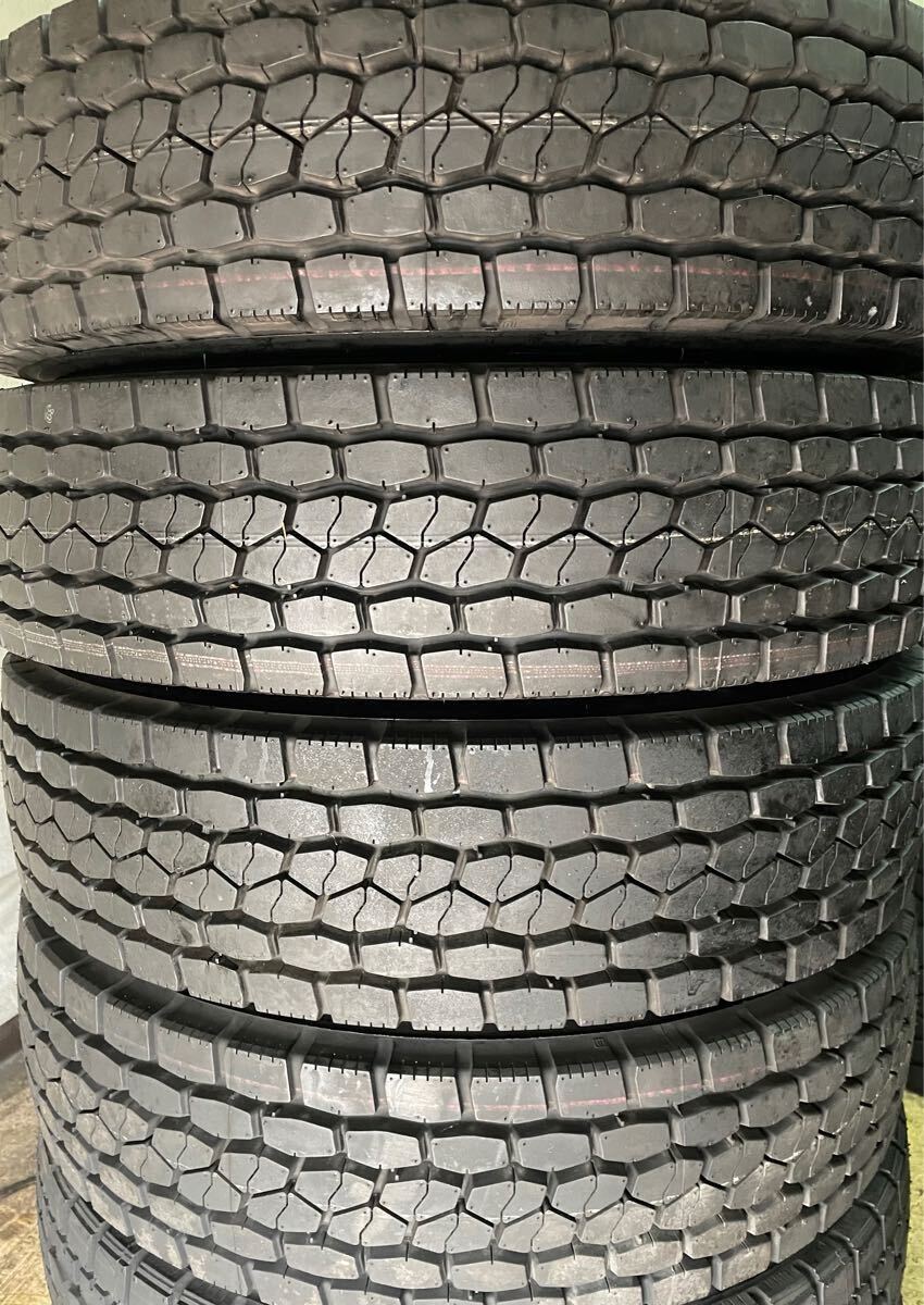 225/80R17.5 4本 ブリヂストン ミックス M800 4トン バリ山 未使用 送料無料