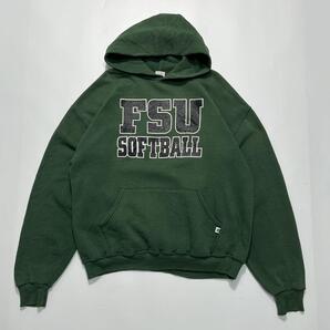 00's RUSSELL ラッセル プルオーバーパーカー L 緑 グリーン フーディー Y2K HTK5828