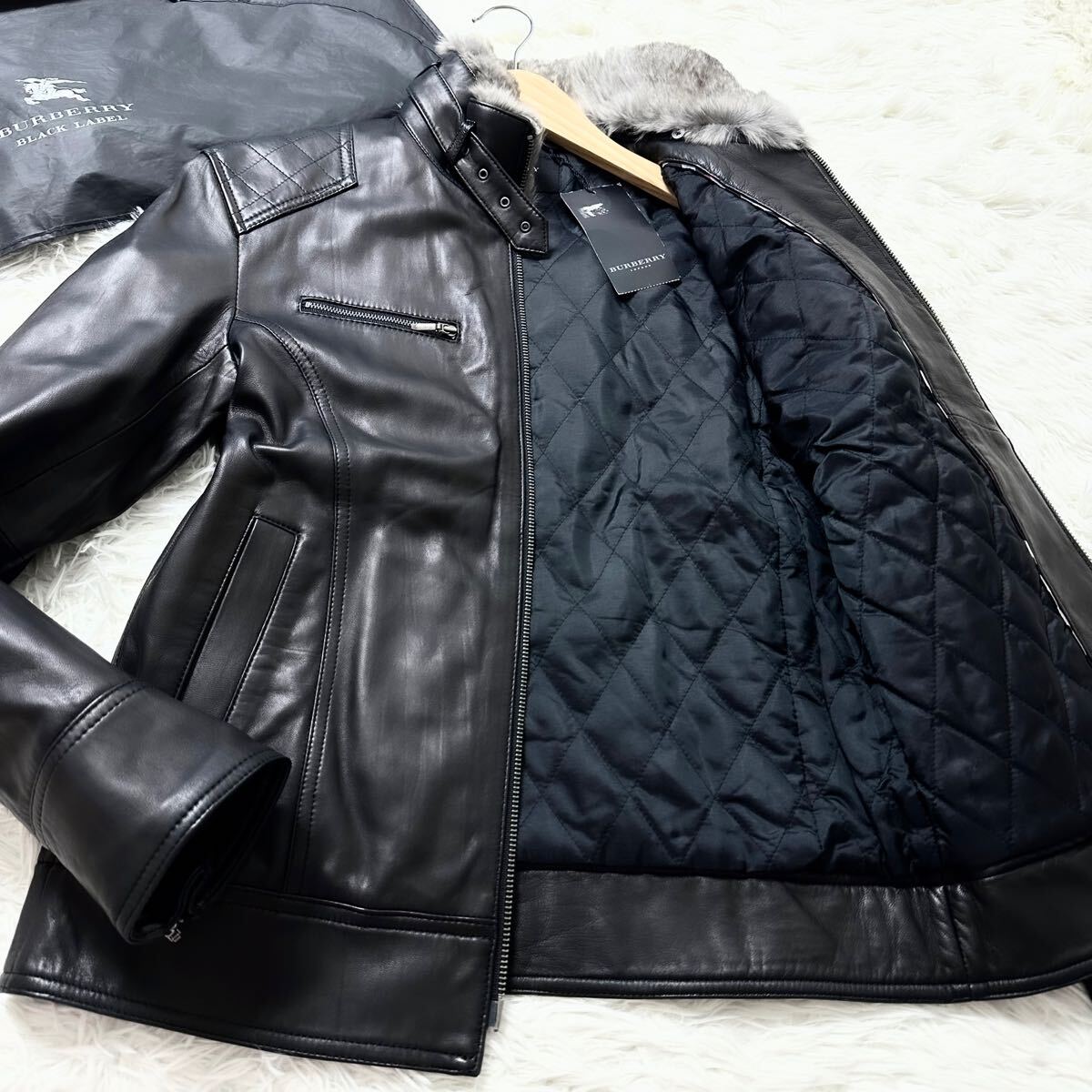 Yahoo!オークション -「burberry black label レザーライダース Yahoo!オークション -「burberry black label レザーライダース