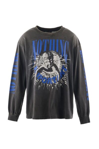 SAINT MICHAEL KK_LS TEE / NOTHING IMP L 長袖Tシャツ