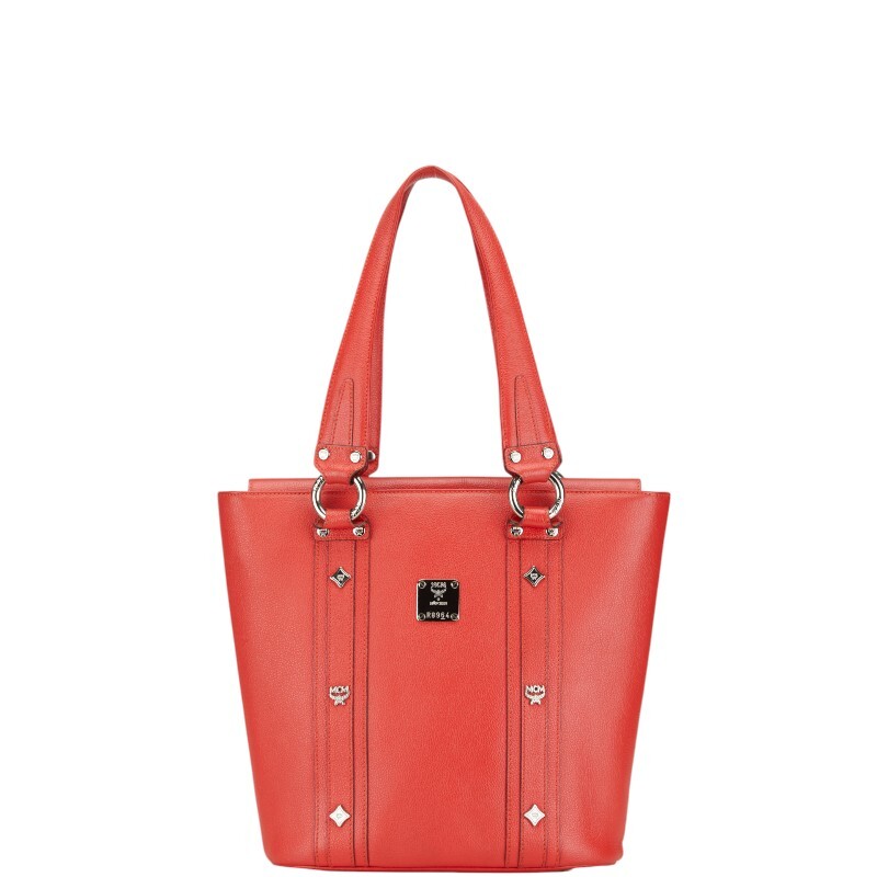 極美品！ ☆MCM☆ レザー 革 トートバッグ トートバッグ ハンドバッグ 皮革 レザー ロゴ 茶 ブラウン（2024