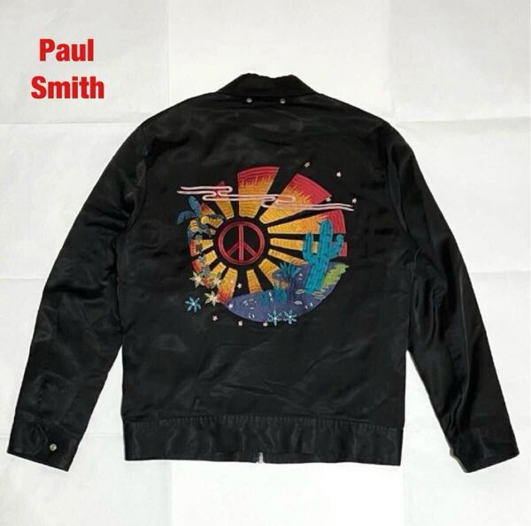 【希少】Paul Smith ポールスミス スカジャン スイングトップ スーベニアジャケット レーヨン 蛇 刺繍 172113 523R 定価52,800円