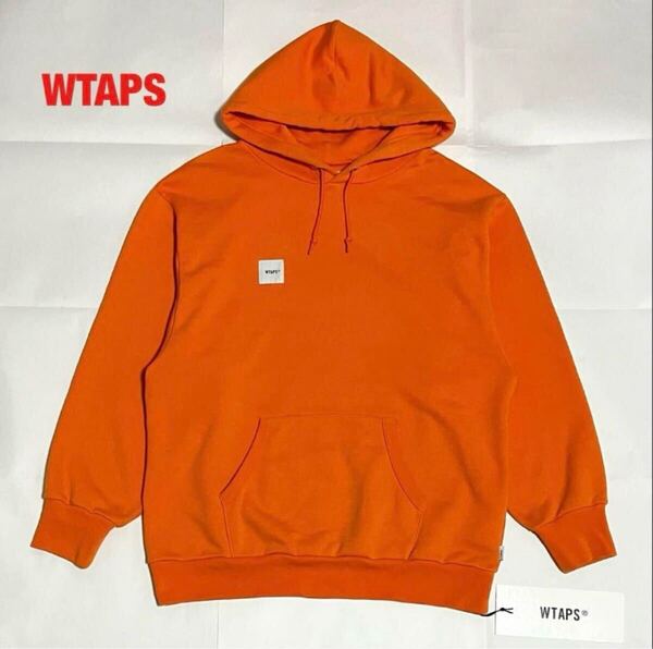 【新品】WTAPS ダブルタップス HOODED SWEATSHIRT プルオーバーパーカー オーバーサイズ 裏起毛 肉厚 タグ付き 201ATDT-CSM21