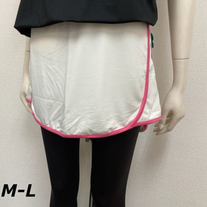 即決新品 ■訳あり ランニングスカート M-L アイボリー ランスカ