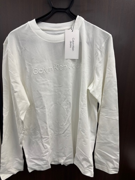 カルバンクライン 長袖シャツ 白 サイズM Calvin Klein