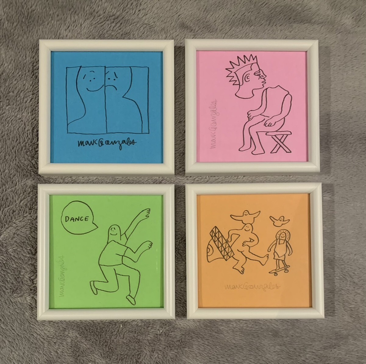 MARK GONZALES GONZ マークゴンザレス 直筆イラスト サイン入り