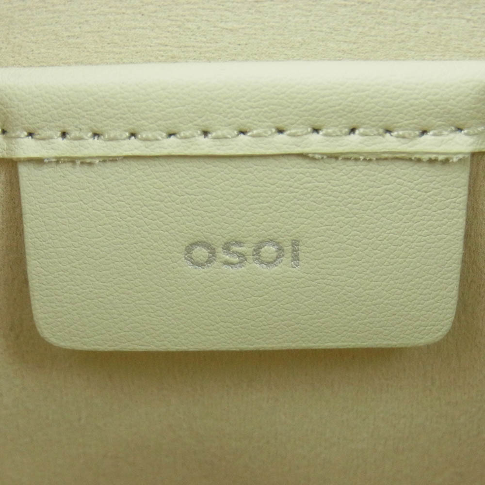 オソイ OSOI BEAN ビーンバッグ ハンド バッグ 韓国製 オフホワイト系【中古】 オソイ OSOI BEAN ビーンバッグ ハンド バッグ 韓国製 オフホワイト系【中古】